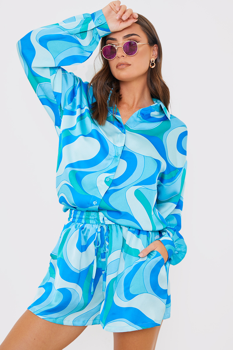Abstract Floaty Short