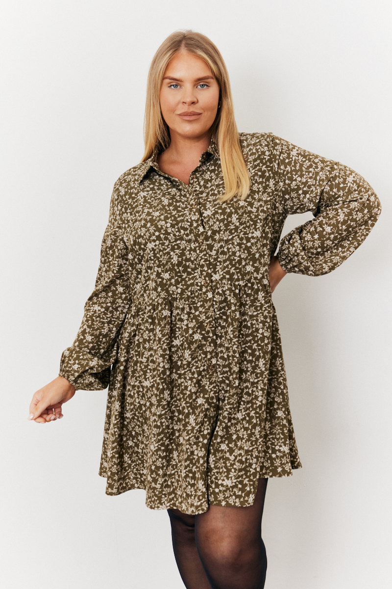 Button through smock dress hotsell