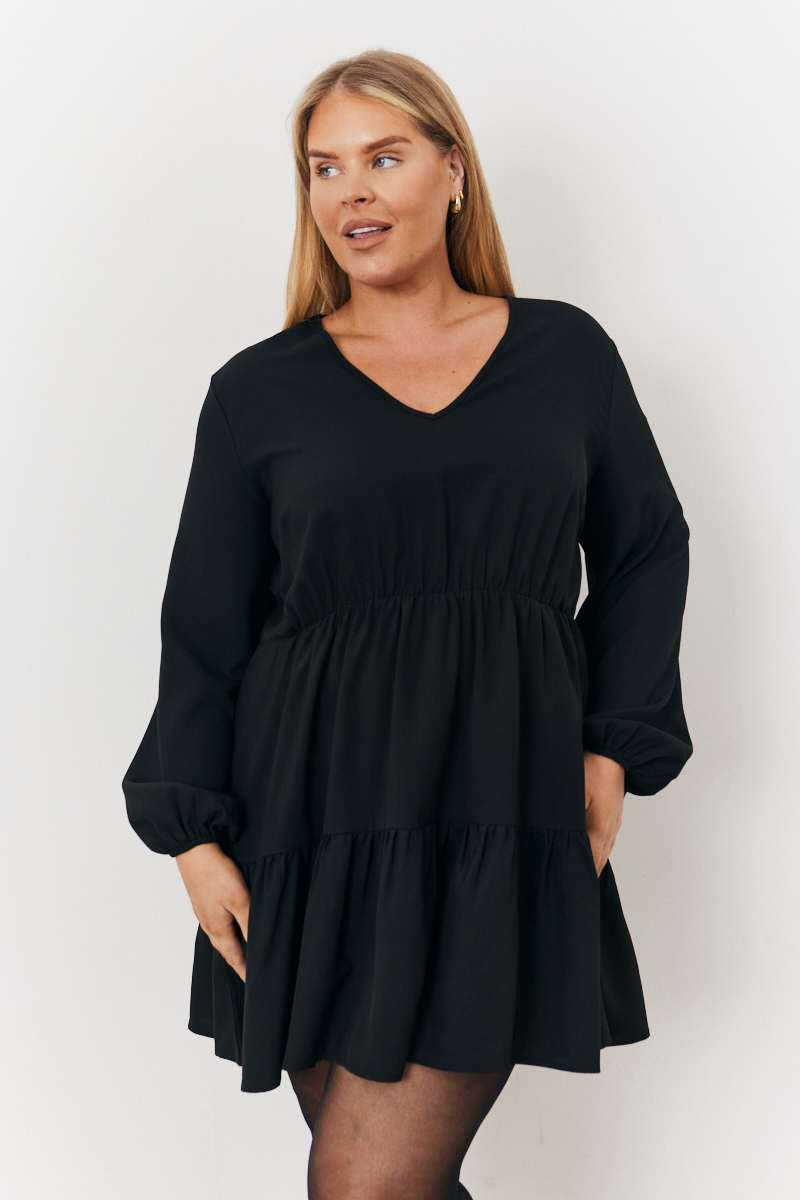 Shirred Detail Smock Dress