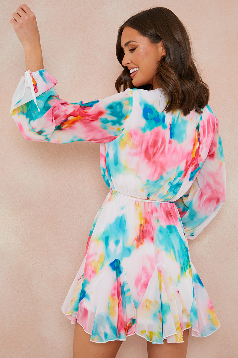 Tie dye swing hot sale dress