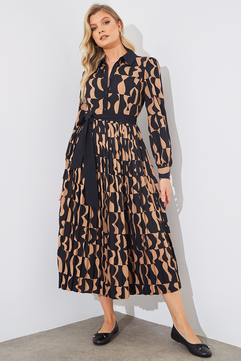 Pleated Maxi Dress
