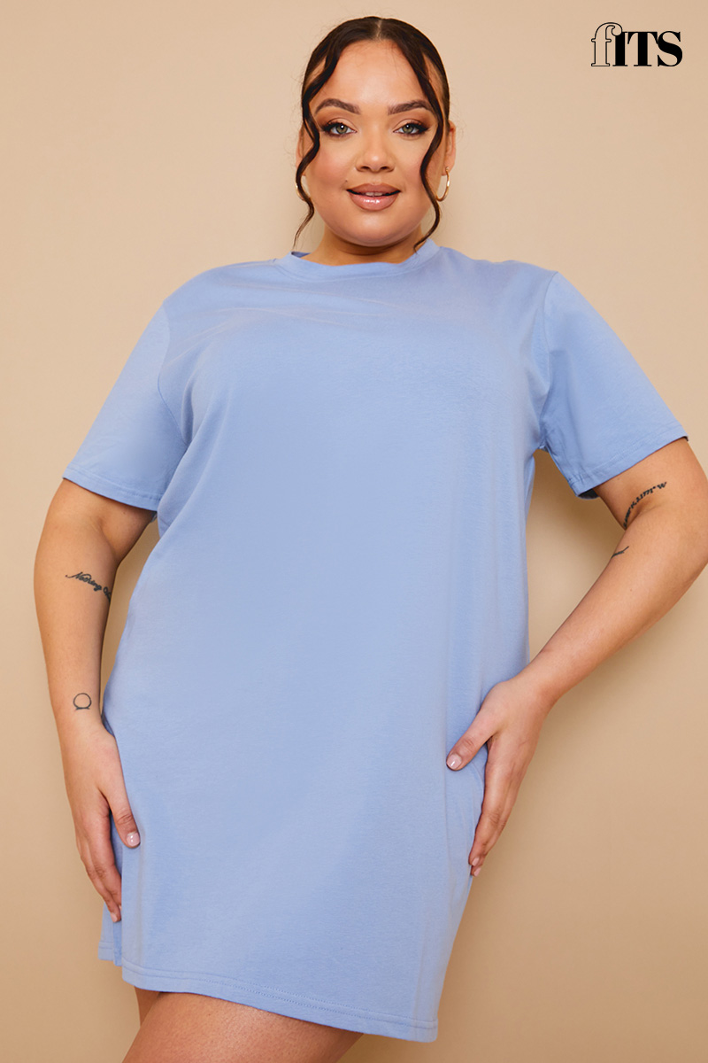 Plus size tee shirt dress best sale