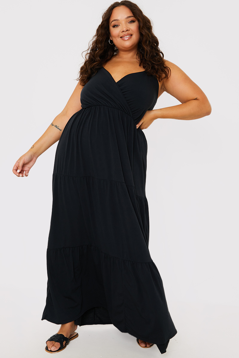 Strappy Tiered Maxi Dres