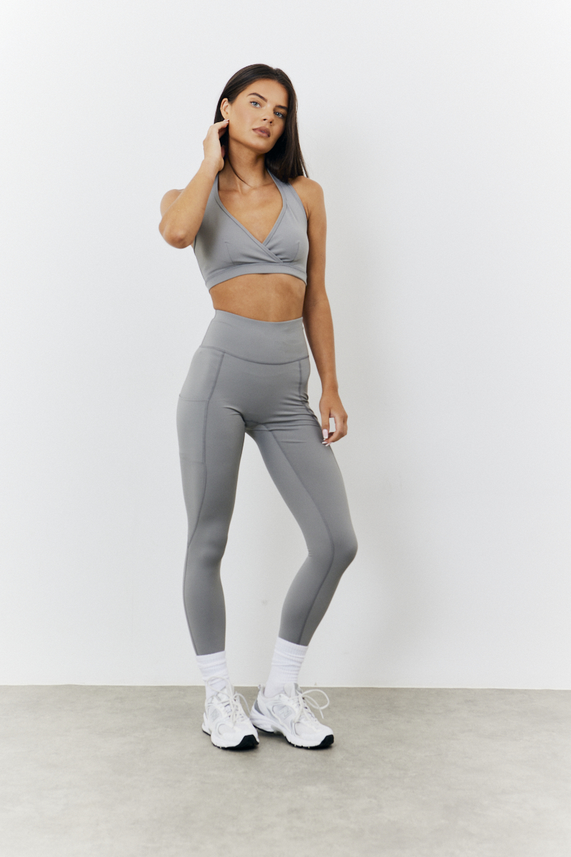 Grey soft leggings best sale