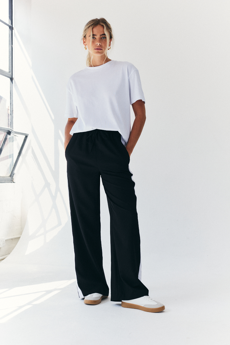 Sports Stripe Relaxed Woven Trouser