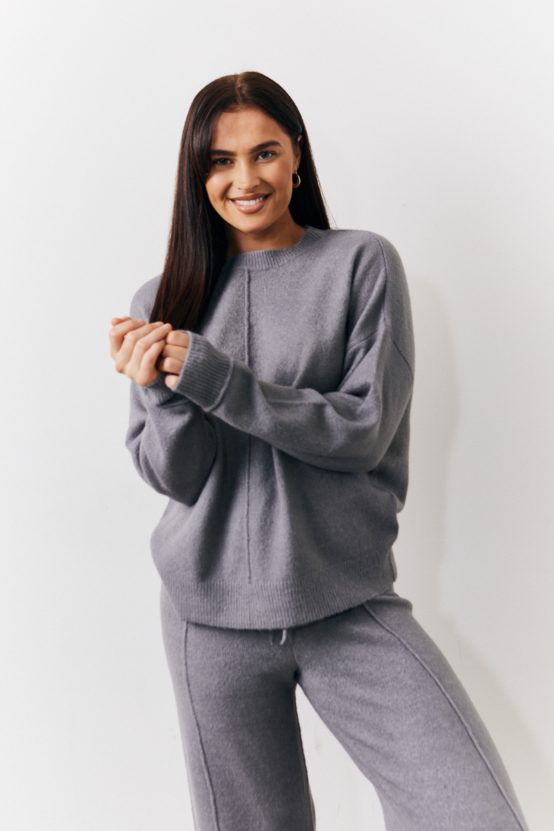 Seam Front Knit Co-Ord Jumper