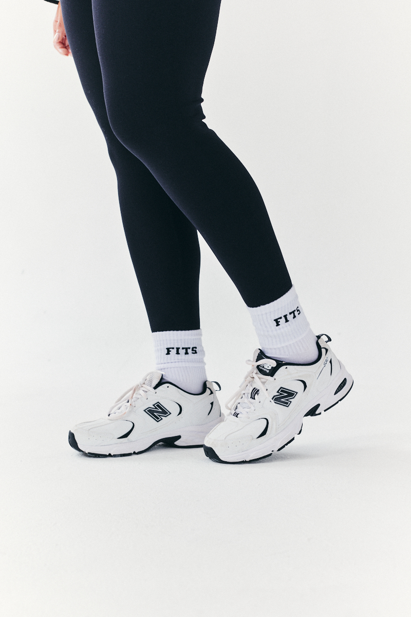 Ribbed Crew Socks