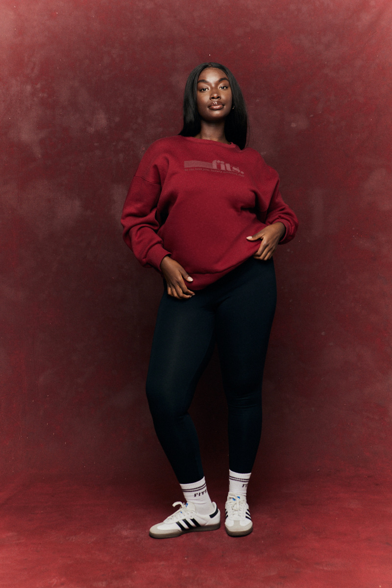 FITS Sports Printed Crew Neck Sweatshirt In The Style USA