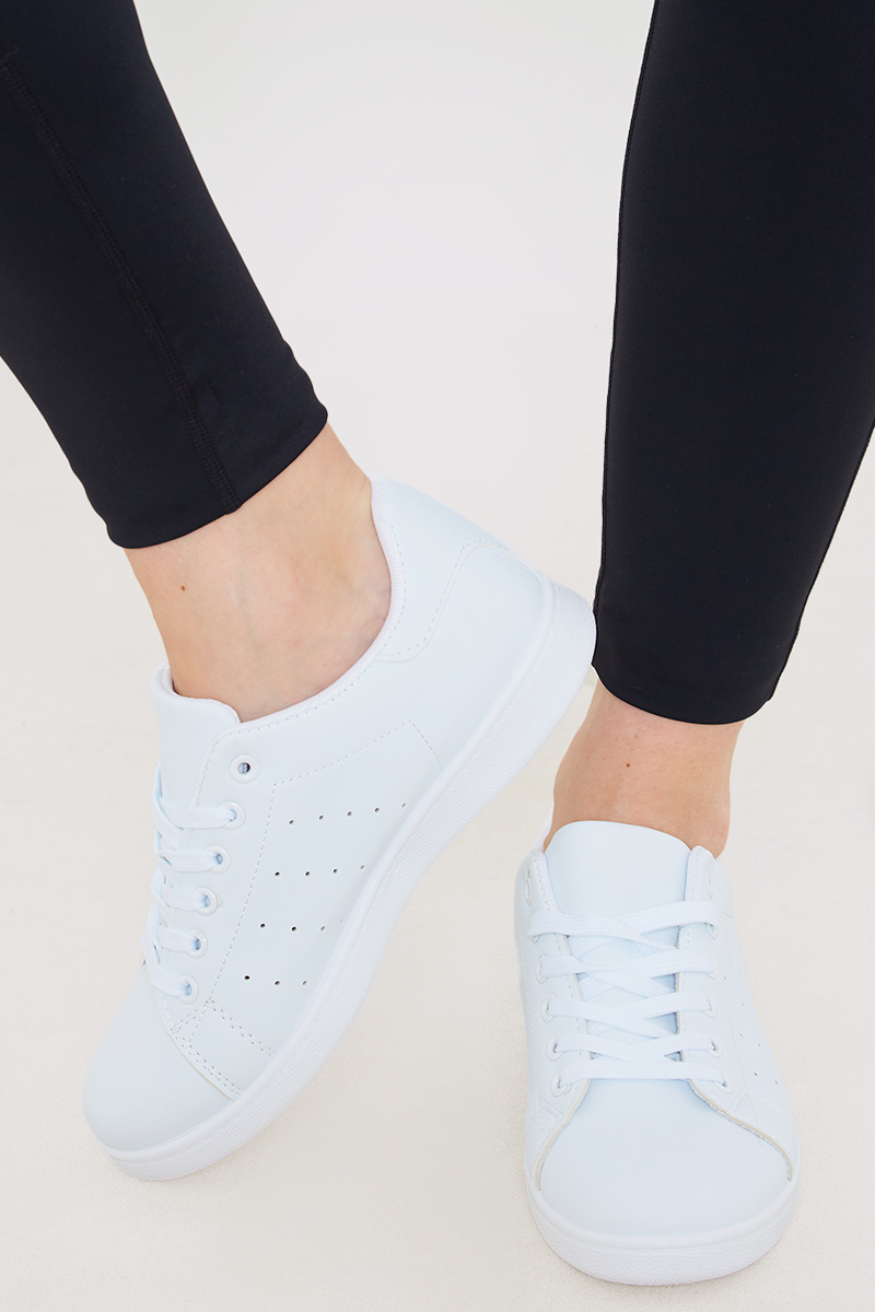 Lace Up Flat Trainers