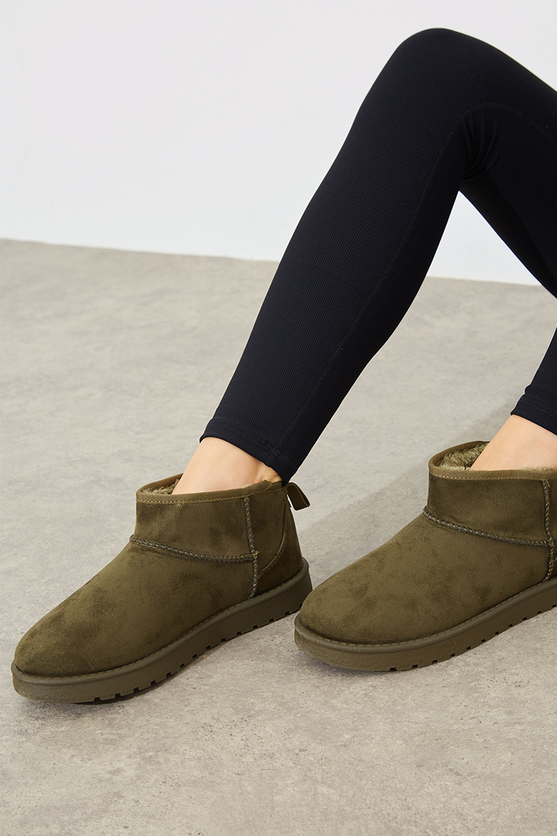 Faux 2024 suede bootie