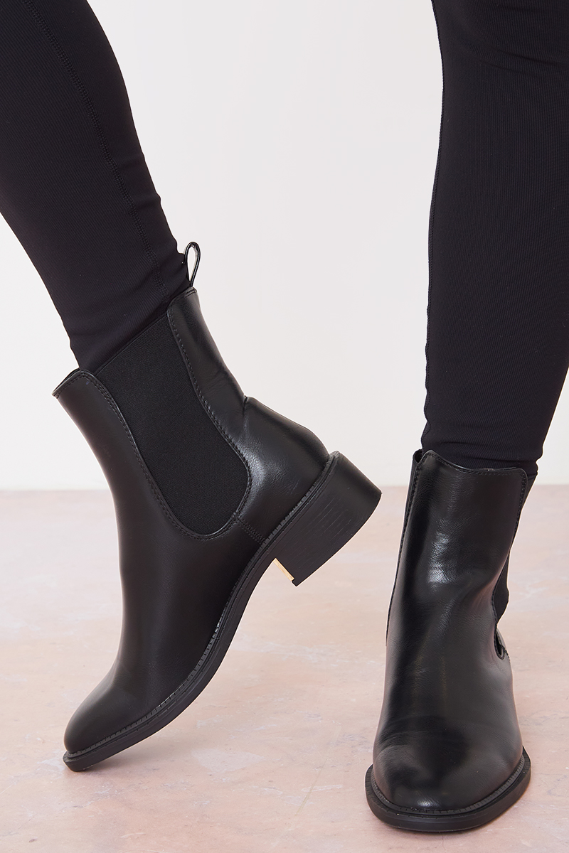 Pu Ankle Boot