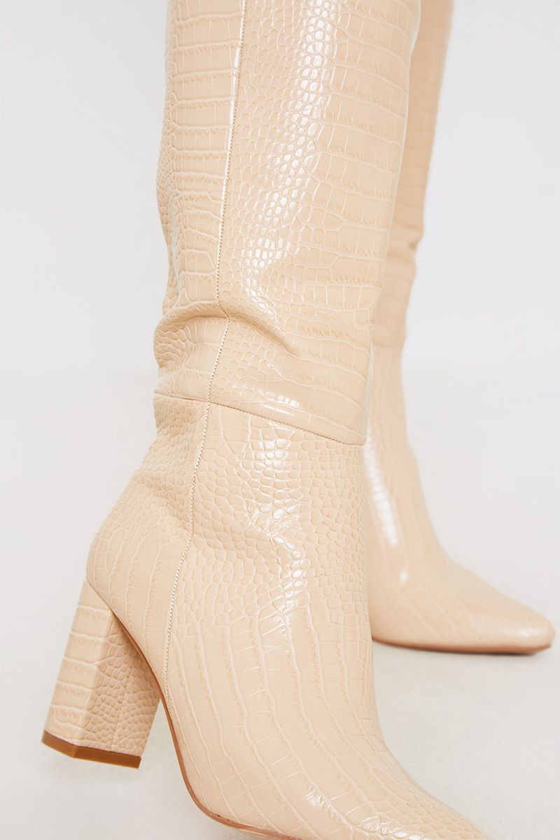 Missguided croc boots best sale