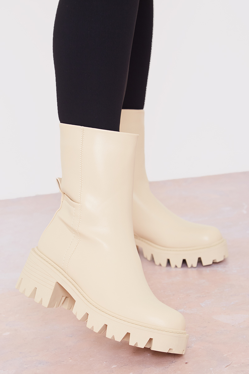 Nude colour sale ankle boots