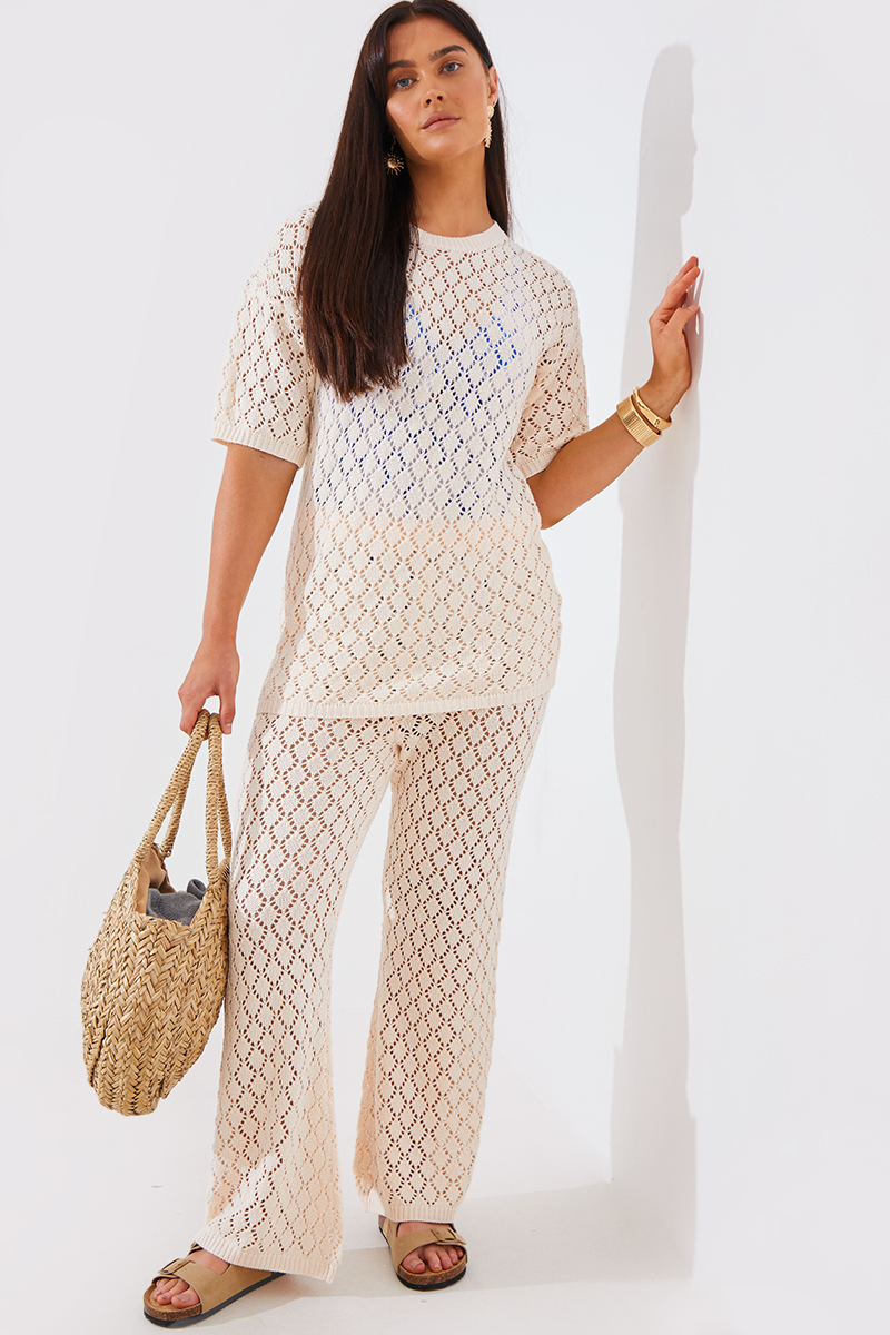 Crochet Flare Co-Ord Trouser
