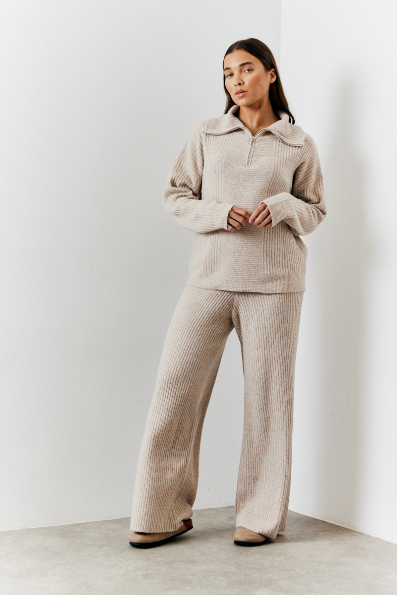 Wide Leg Knit Co-Ord Trouser