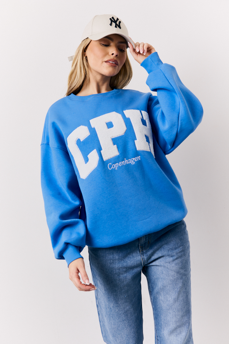 Blue Borg Graphic Sweater