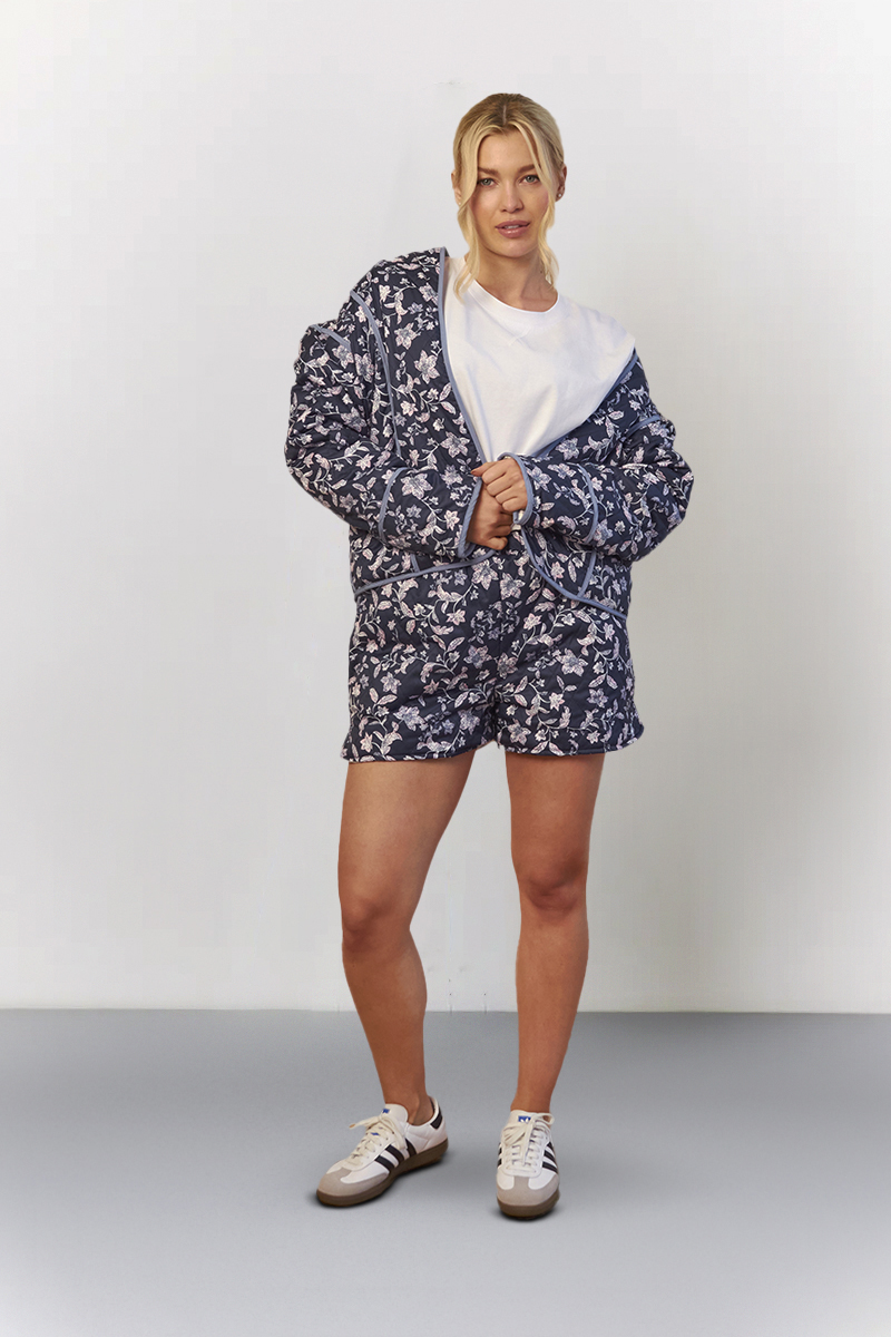 Reversible Printed Quilted Jacket
