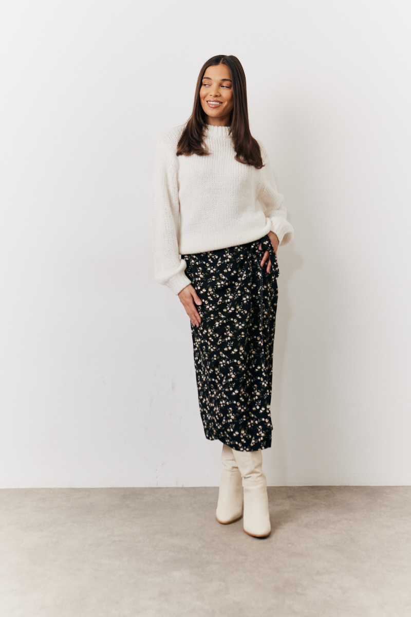 Wrap Midi Skirt