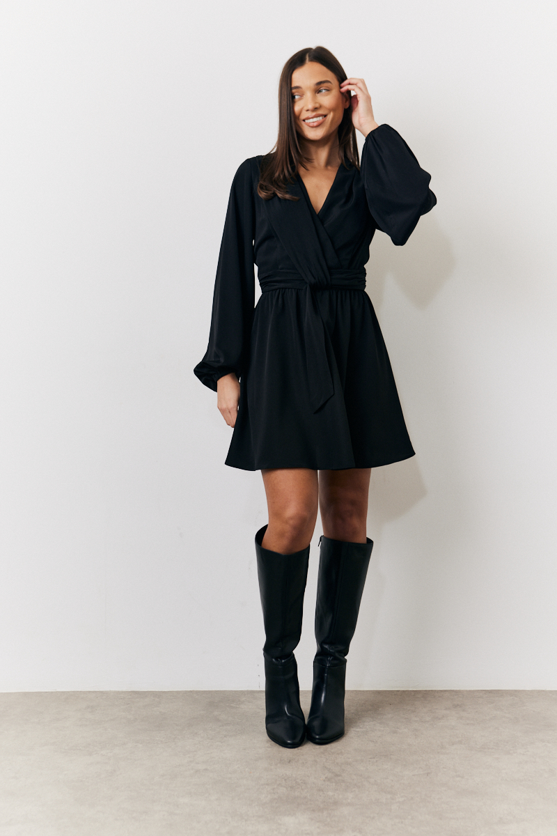 Drape Detail Mini Dress