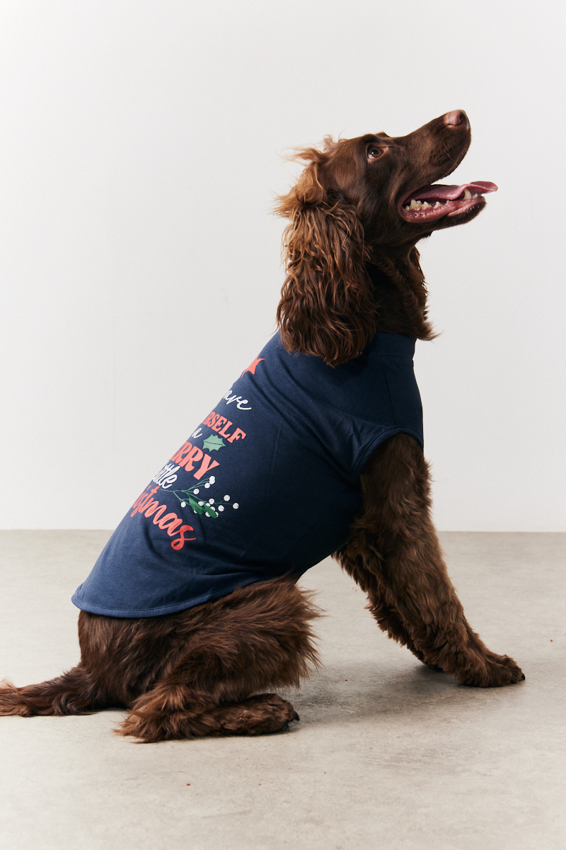 Dog Slogan Print Pyjama