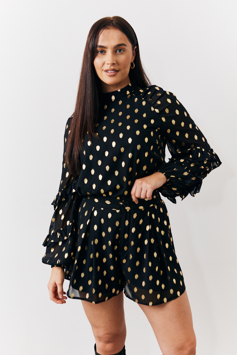 Foil Chiffon Blouse