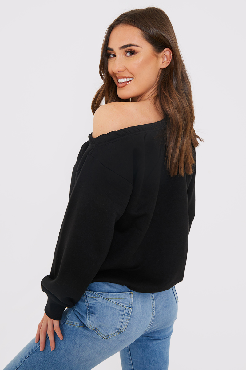 Off the sale shoulder sweatshirts