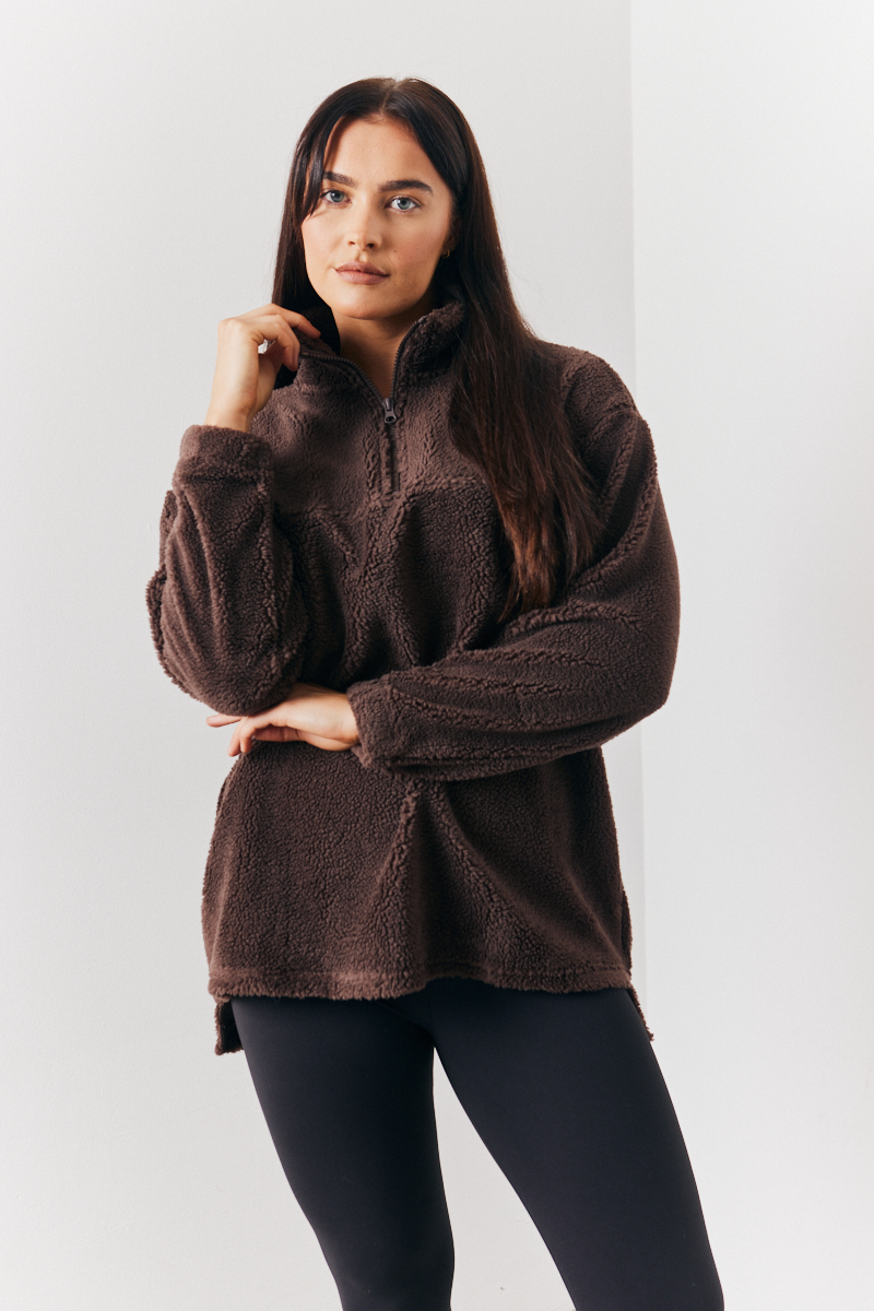 Half Zip Borg Fleece