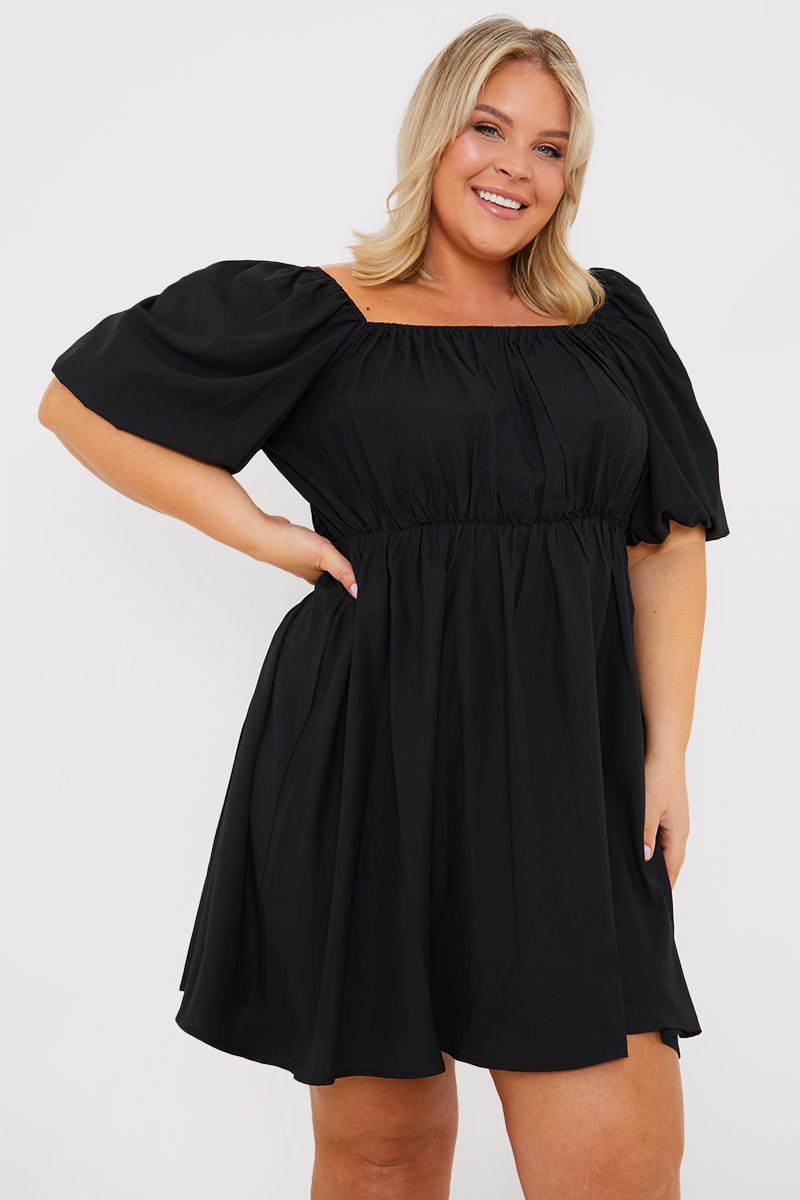 Short Puff Sleeve Smock