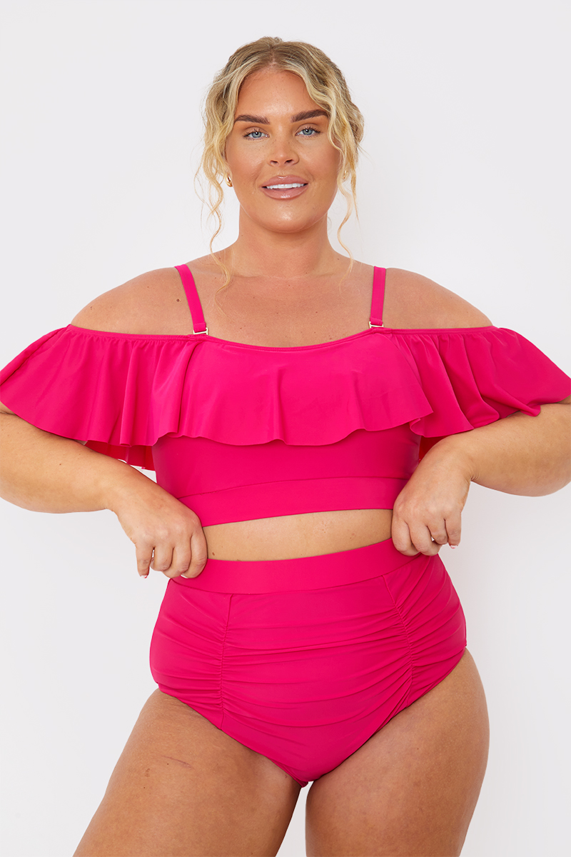 Control Ruched Detail Bikini Bottom