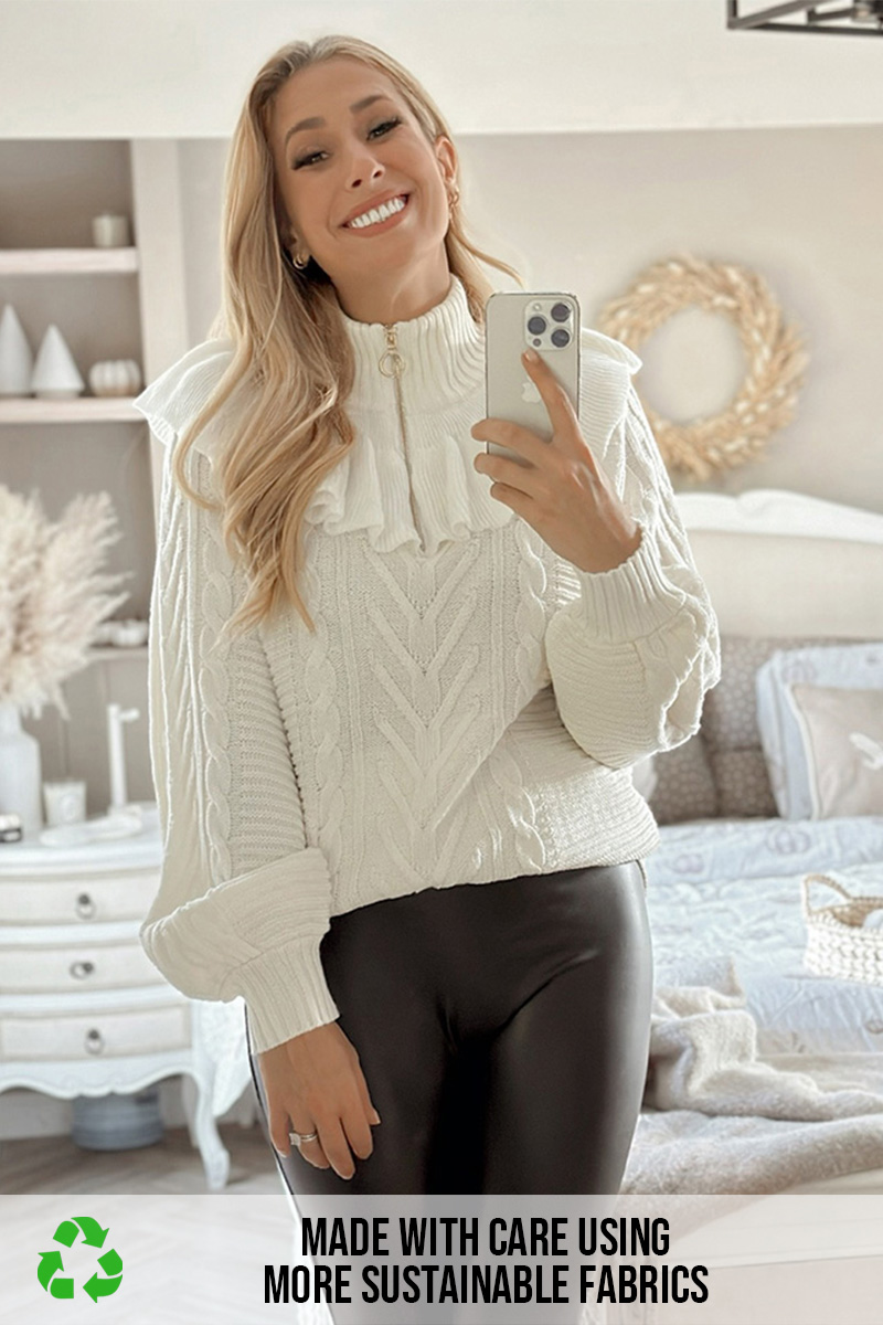 Half zip hotsell knit jumper