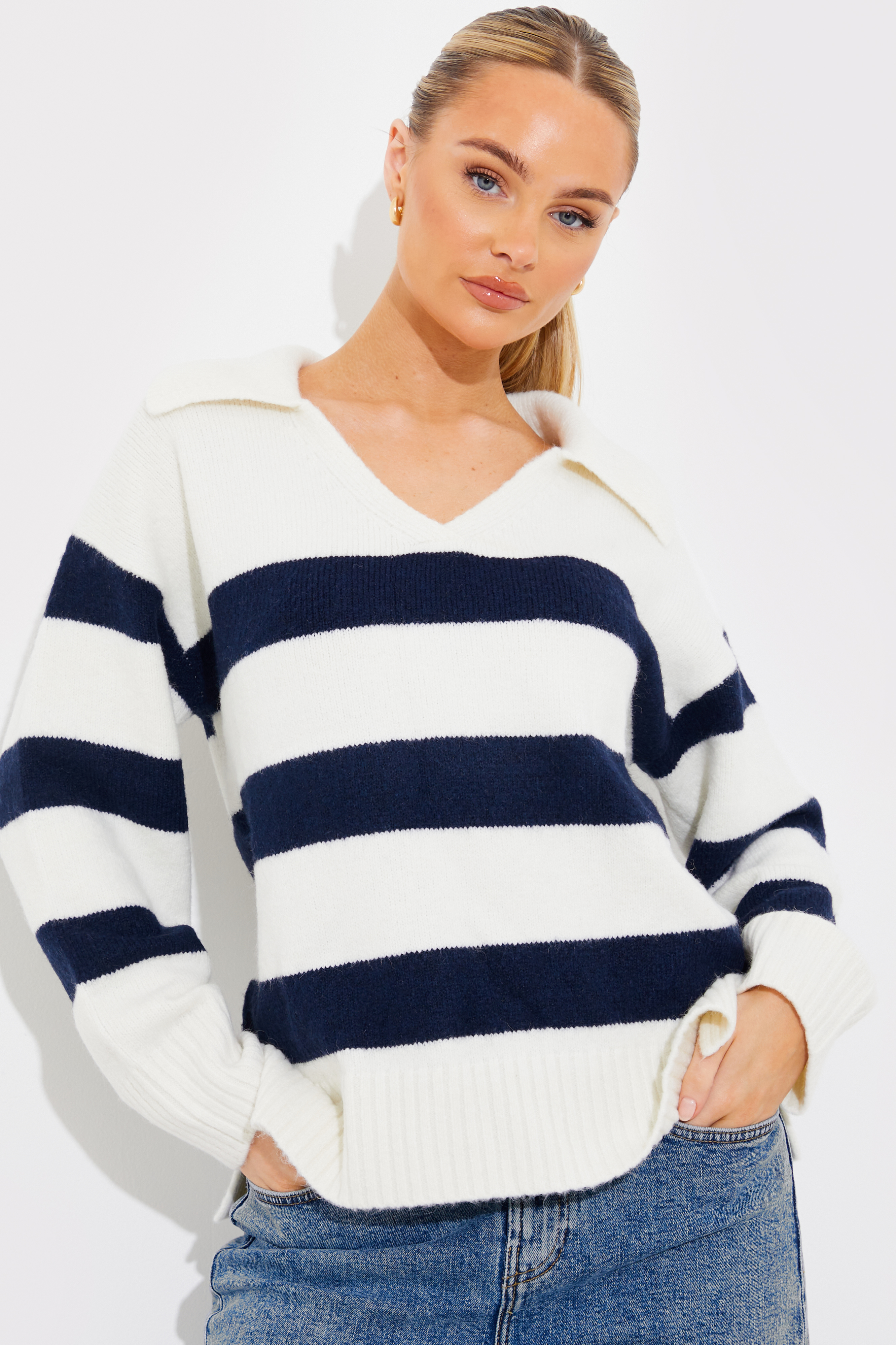 V Neck Knit Jumper