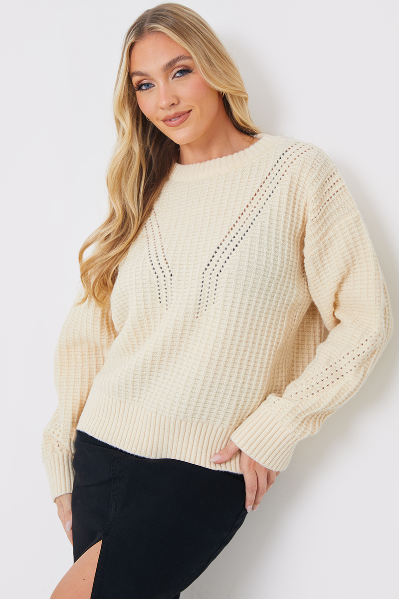 Fairisle Roll Neck Longline Knit Jumper