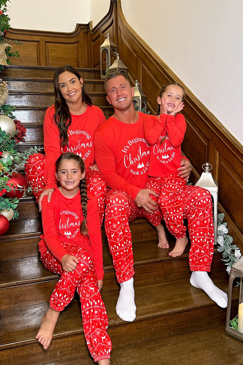 Womens 'It's Beginning To Look A Lot Like Christmas' Matching Family PJ Set