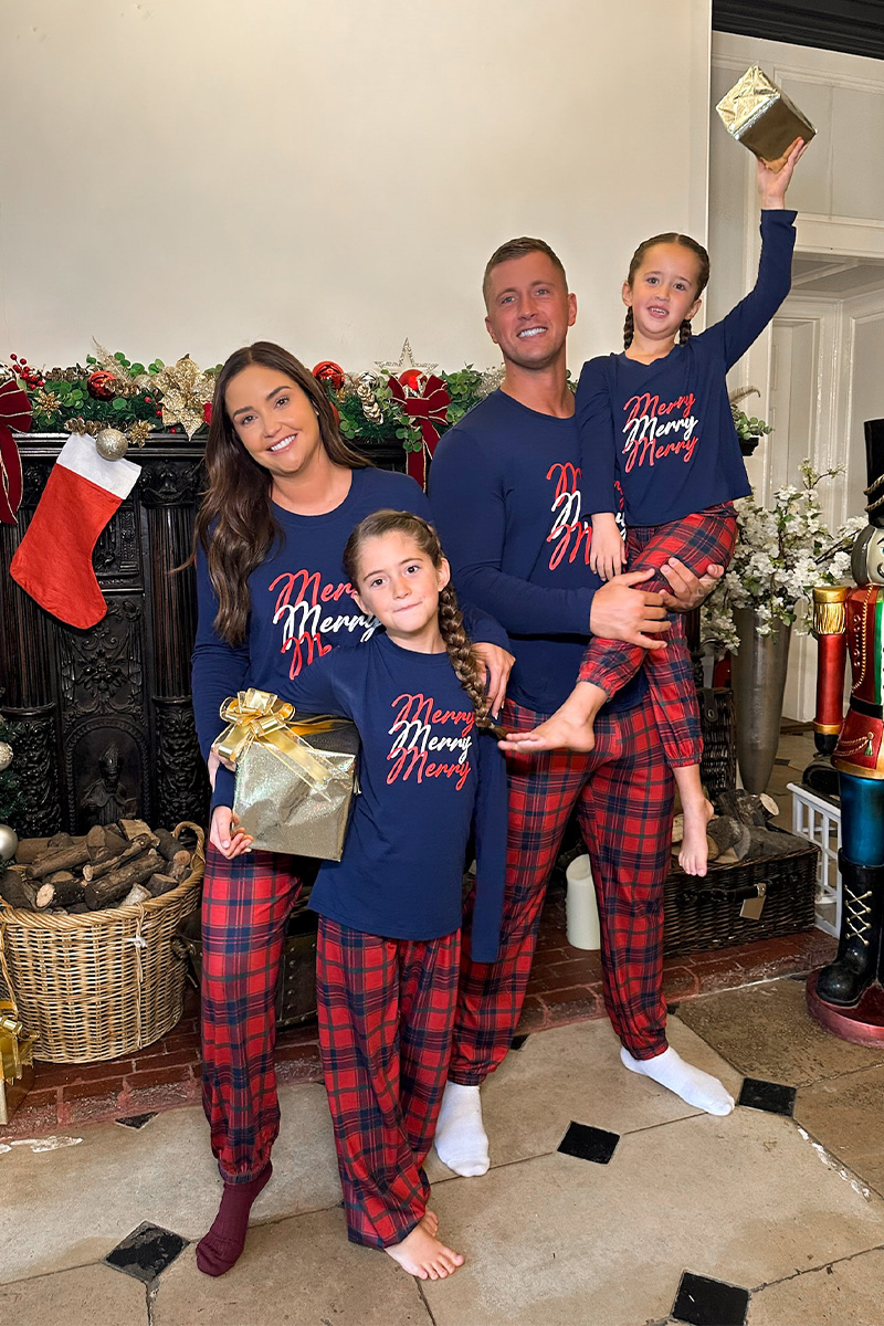 Womens tartan 2024 christmas pyjamas