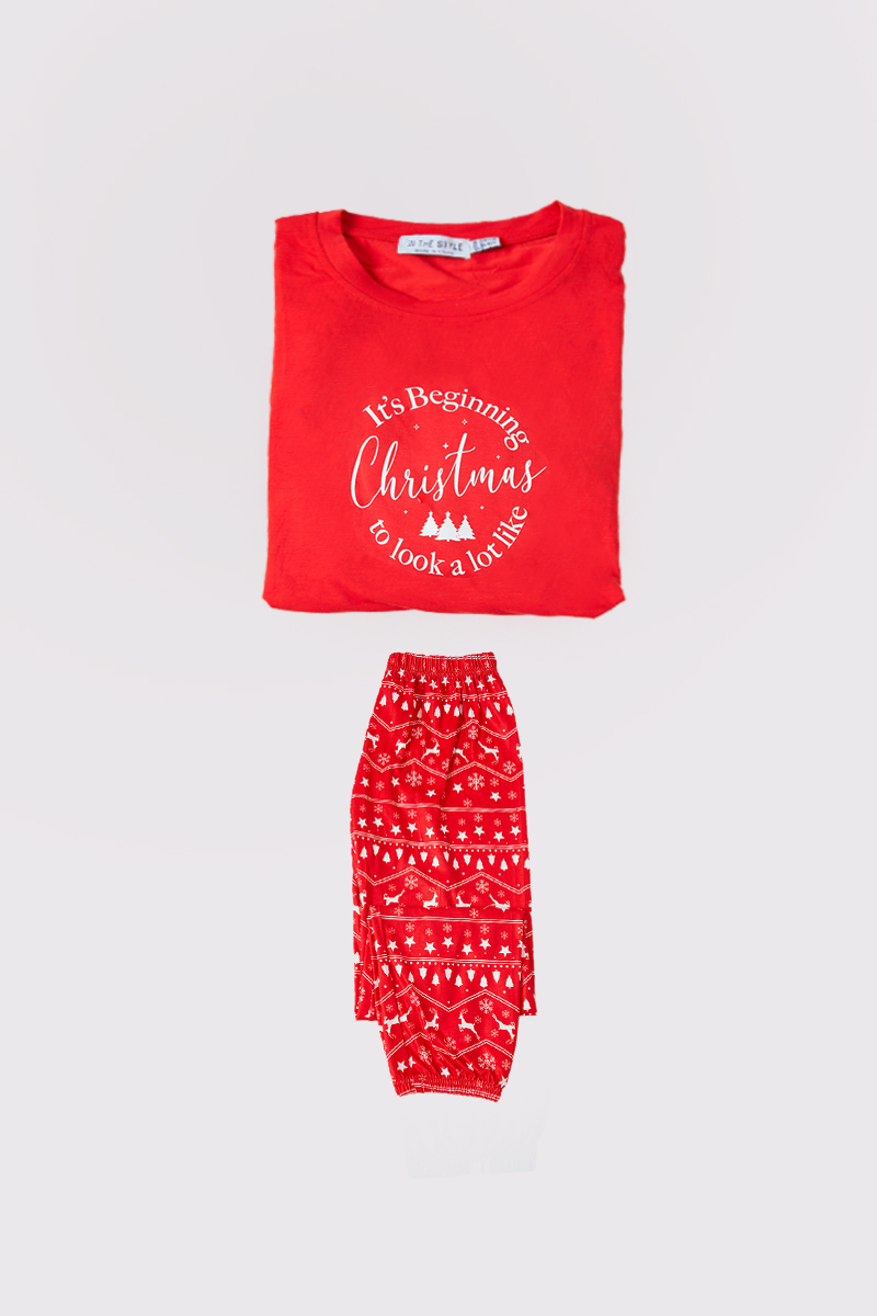 Kids 'It's Beginning To Look A Lot Like Christmas' Matching Family PJ Set