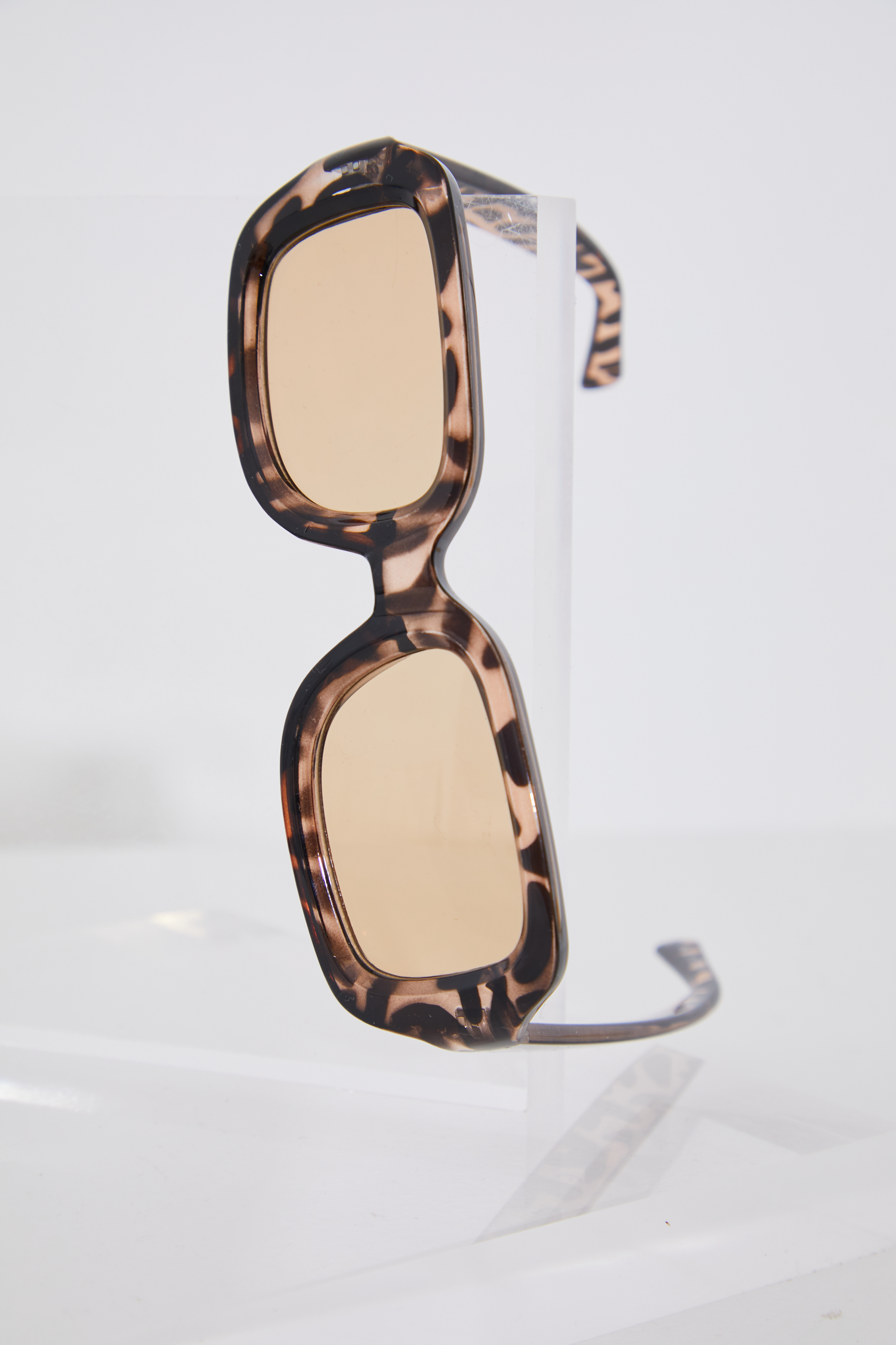 Leopard Print Oversized Frame Sunglasses