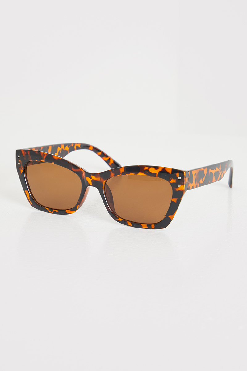Leopard Print Oversized Sunglasses