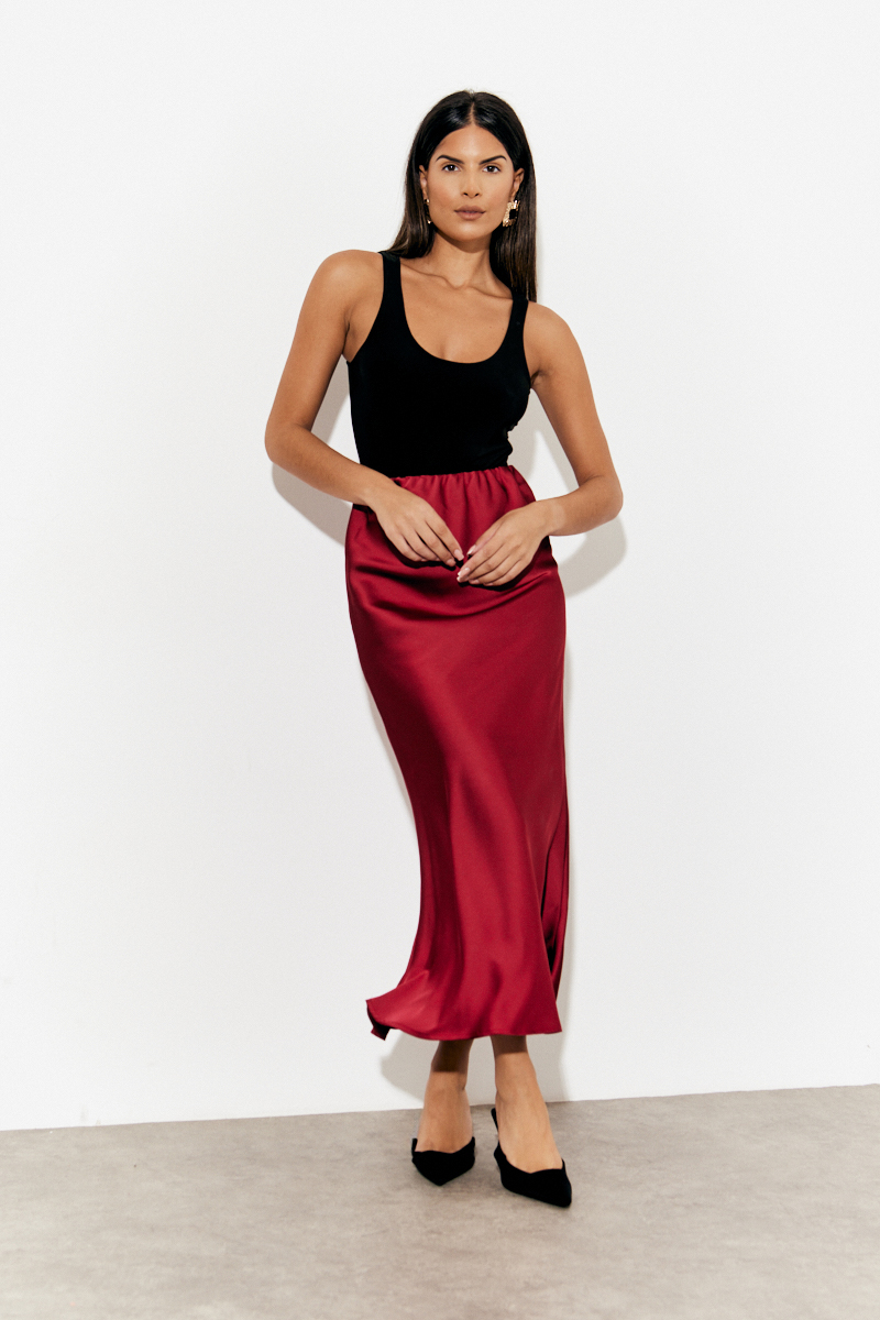 Satin Midaxi Skirt