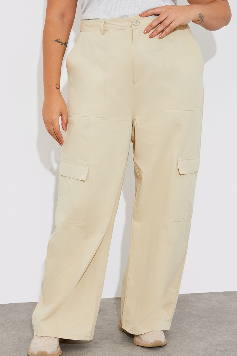 Wide Leg Belted Cargo Trousers | Pants | Tommy Jeans