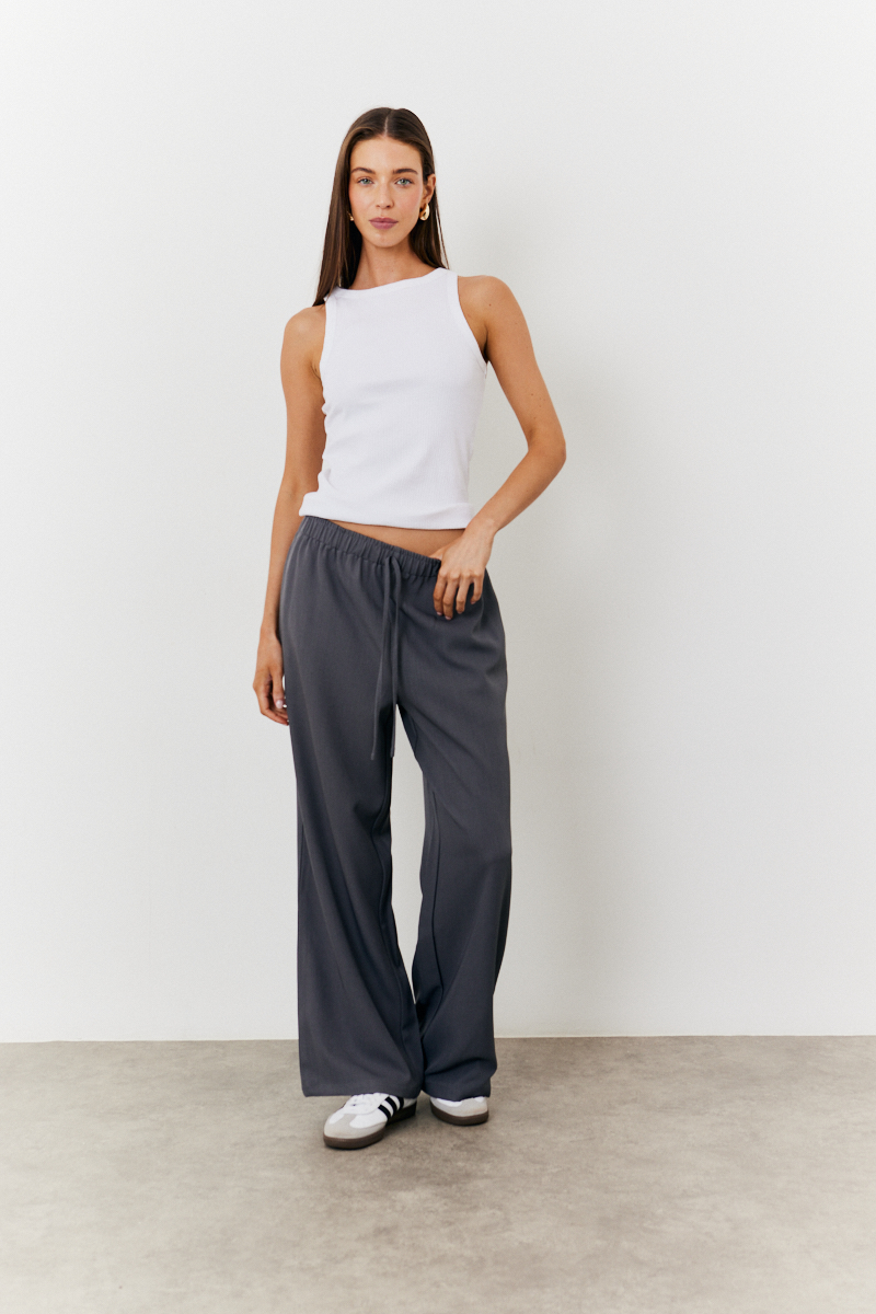 Elasticated Wide Leg Trouser