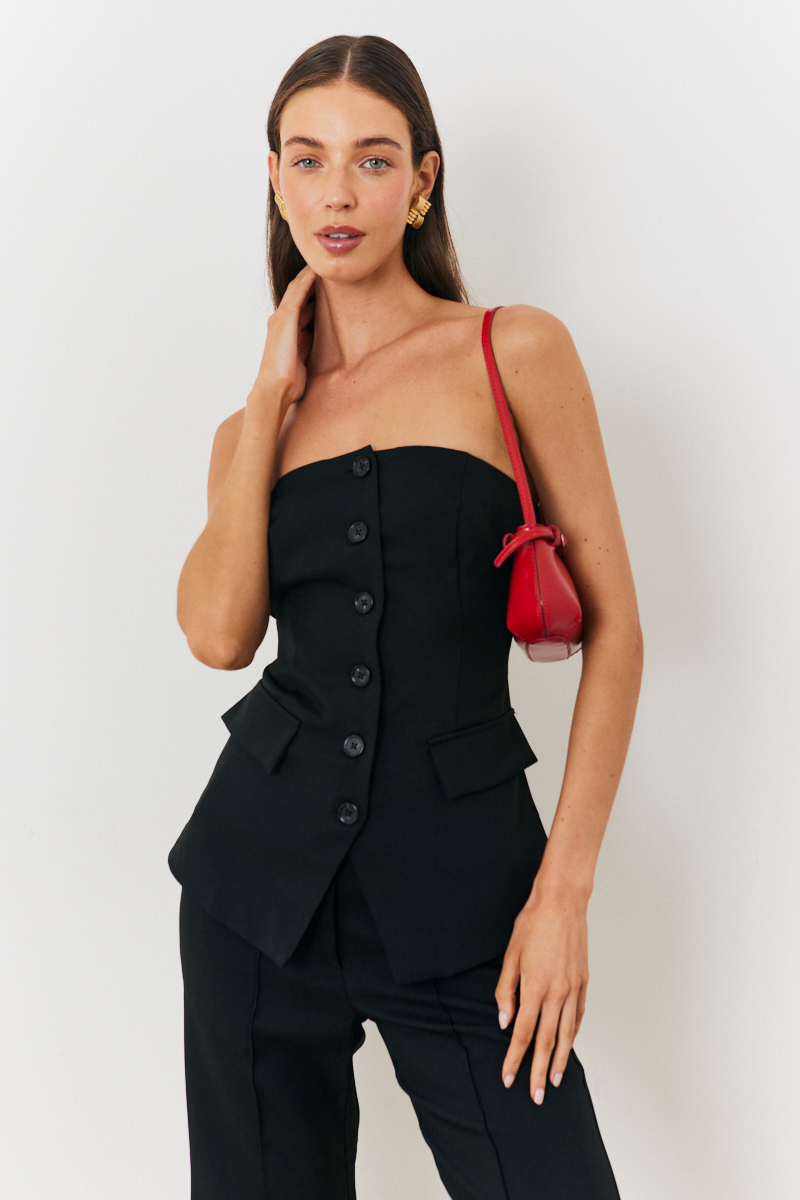 Tailored Bandeau Co-Ord Waistcoat