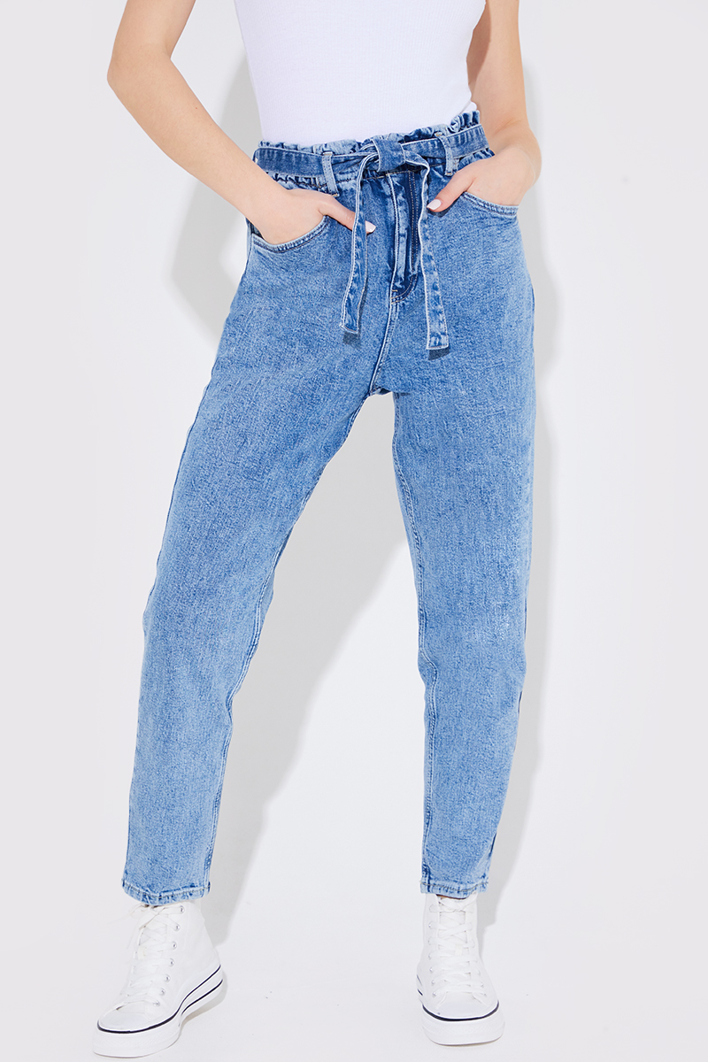 Paperbag hot sale tie jeans