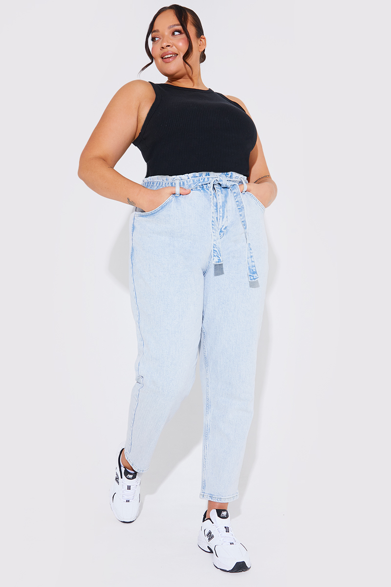 Paperbag jeans best sale plus size