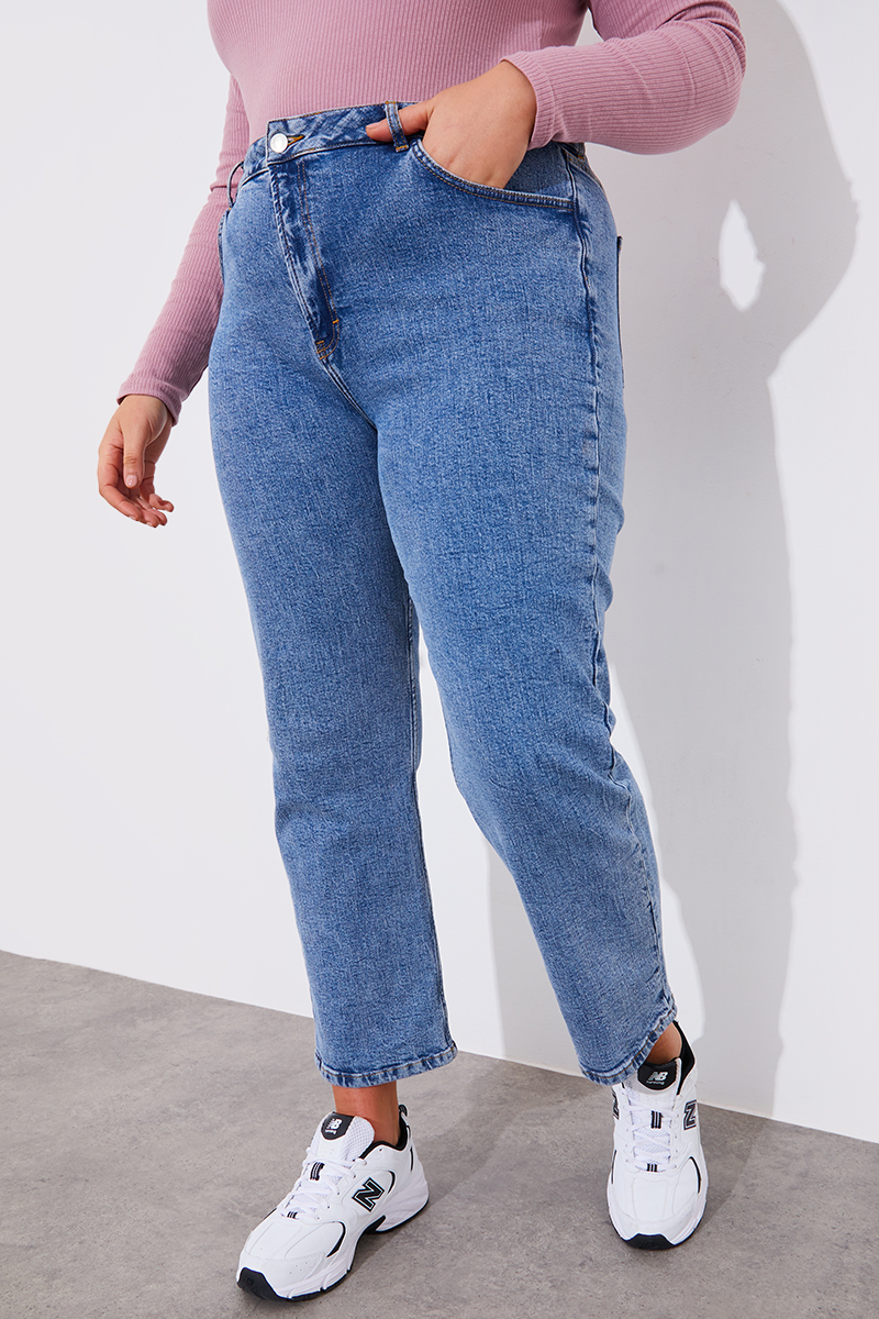 Blue ankle best sale grazer jeans