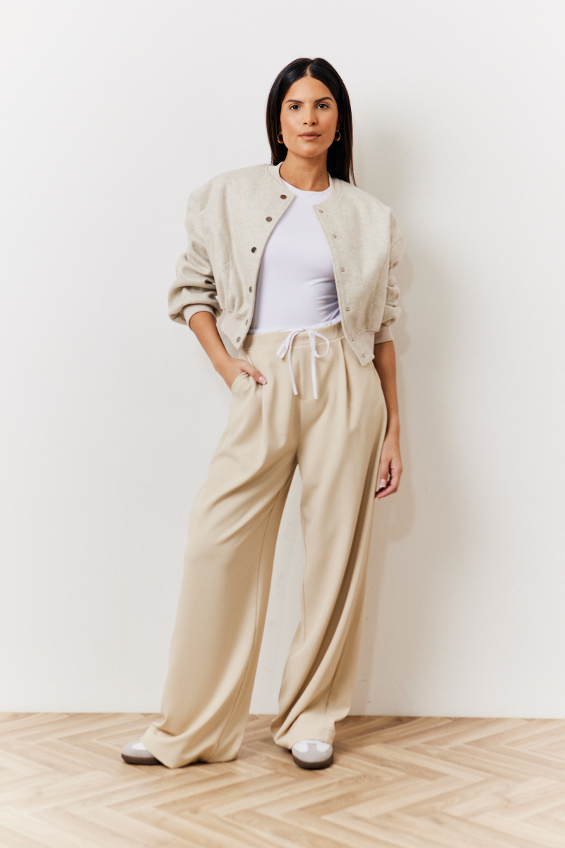 Waistband Detail Tailored Trouser
