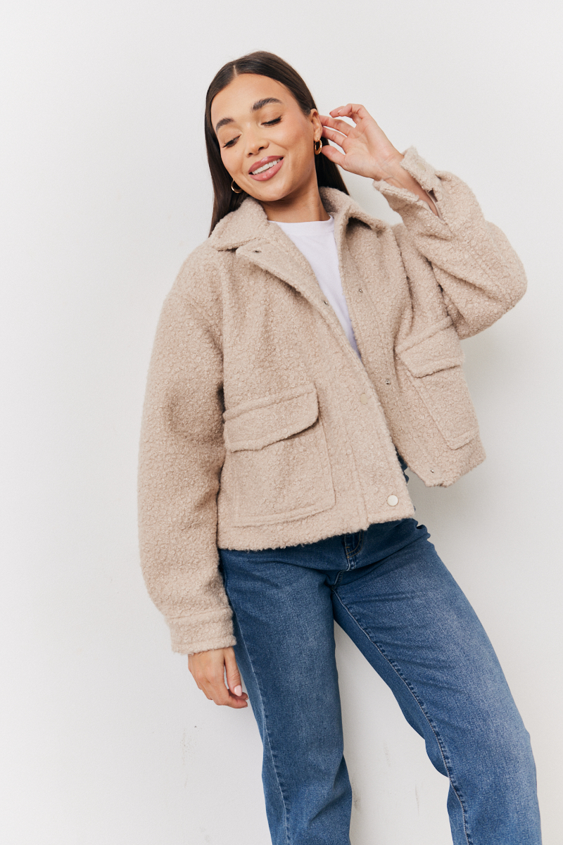 Boucle Pocket Detail Jacket