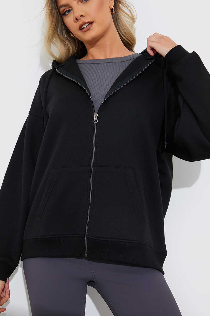 More Sustainable Fleeceback Zip Through Hoodie