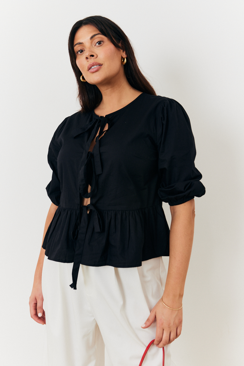 Tie Front Blouse
