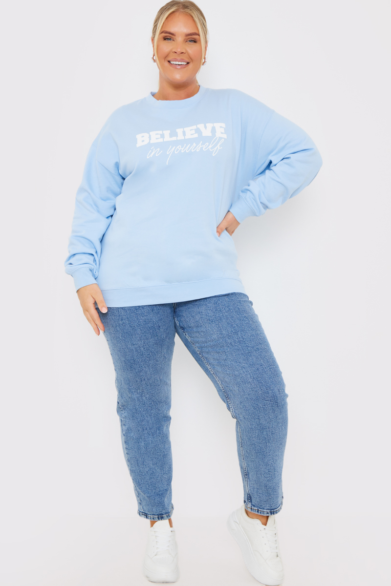 BELIEVE IN YOURSELF BE KIND SWEATER 