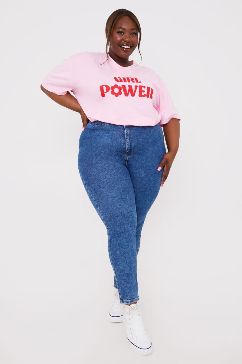 Girl power t hot sale shirt plus size